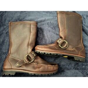 Quoddy Falmouth Fur Lined Pull-On Boot, Pebble Dark Brown - Size 11